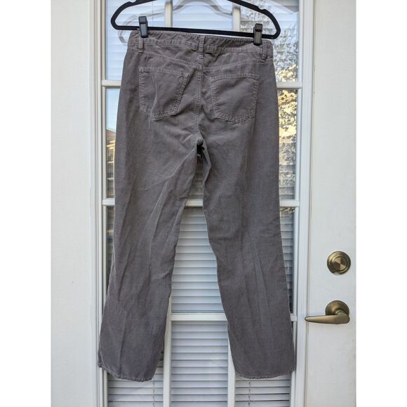 Talbots Flawless Five Pocket Straight Corduroy Pants Petites Grey, Size 4P - Picture 2 of 5